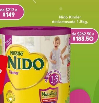 Farmacia San Pablo Nido kinder deslactosada 1.5kg. oferta