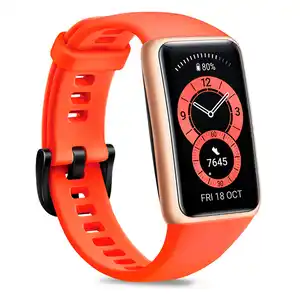 Smartband Huawei Band 6 Sunrise / 5 ATM / Oro con naranja