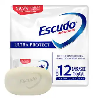 Costco Escudo Ultra Protect Jabón en Barra 12 pzas de 150 g oferta