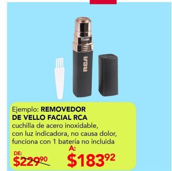 Removedor de vello facial rca