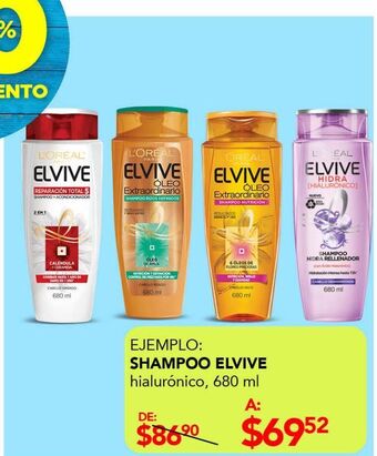 Woolworth Shampoo elvive 680ml oferta