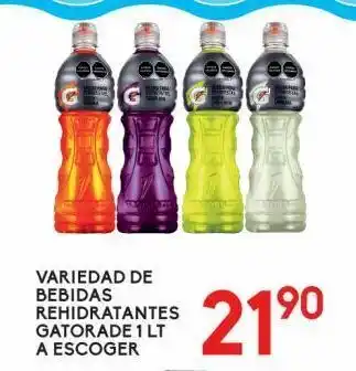 Bebidas rehidratantes gatorade x 1l