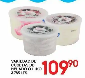 Variedad de cubetas helado q liko
