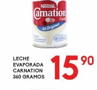 Alsuper Leche evaporada carnation 360g oferta