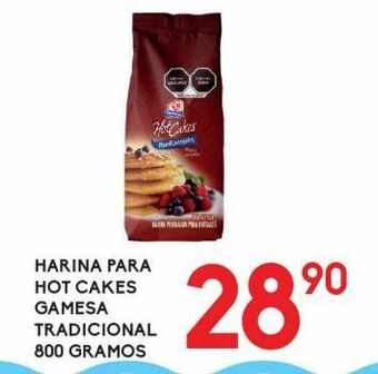 Alsuper Harina para hot cakes tradicional gamesa 800g oferta