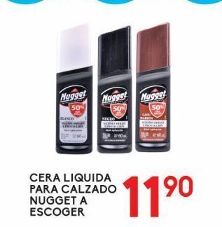 Cera liquida para calzado nugget