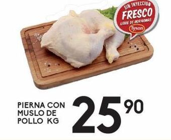 Alsuper Pierna con muslo de pollo kg oferta