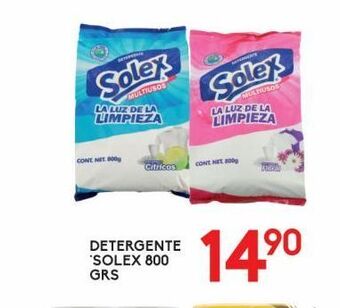 Alsuper Detergente solex 800g oferta