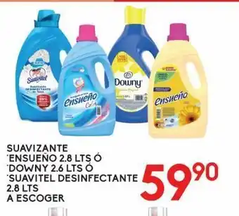 Alsuper Suavizante ensueño 2,8l o downy 2,6l o suavitel desinfectante 2,8l oferta