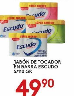 Alsuper Jabón de tocador en barra escudo 5/110g oferta
