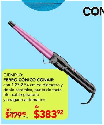 DelSol Ferro cónico conair oferta