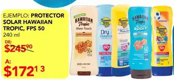 Protector solar hawaiian tropic fps 50 240ml