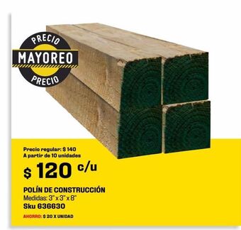 Sodimac Homecenter Polin de construccion oferta