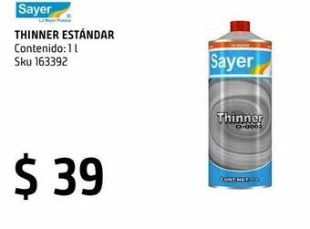 Sodimac Homecenter Thinner estándar 1 l oferta