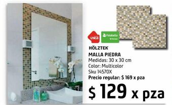 Sodimac Homecenter Malla piedra beige 30x30 cm oferta
