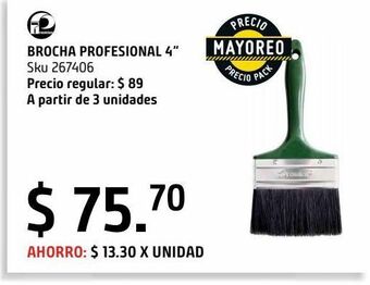 Sodimac Homecenter Brocha profesional 4" oferta