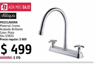 Sodimac Homecenter Mezcladora de cocina al mueble con base oferta