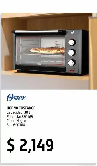 Sodimac Homecenter Horno tostador 30l oster negro oferta