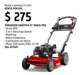 Sodimac Homecenter Renta podadora a gasolina x día oferta