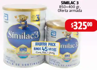 Farmacias Guadalajara Similac 3 850+400gr oferta
