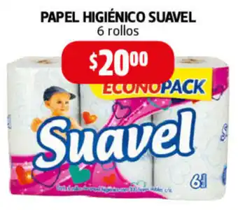Farmacias Guadalajara Papel Higiénico Suavel 6 Rollos oferta
