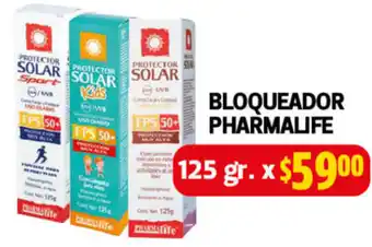 Farmacias Guadalajara Bloqueador Pharmalife 125gr oferta