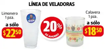 Farmacias Guadalajara Línea de Veladoras Limonero 1pza oferta