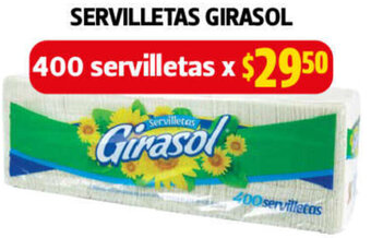 Farmacias Guadalajara Servilletas Girasol 400 Servilletas oferta