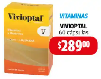 Farmacias Guadalajara Vitamins Vivioptal 60 Cápsulas oferta