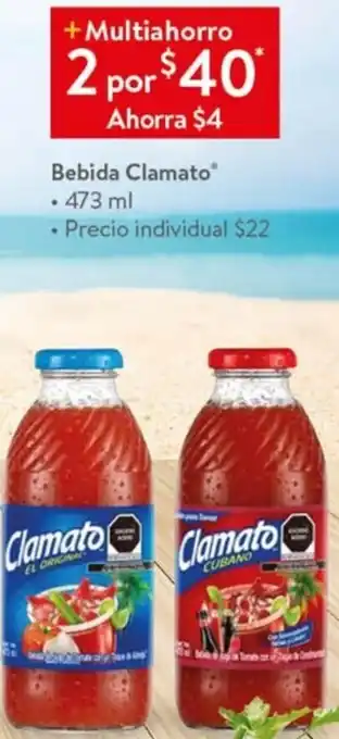 Walmart Bebida Clamato 473ml oferta