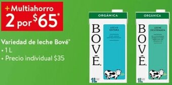 Walmart Variedad de Leche Bové 1L oferta