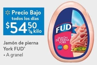 Walmart Jamón de Pierna York FUD oferta