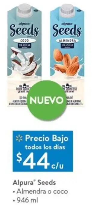 Alpura Seeds Almendra o Coco 946ml