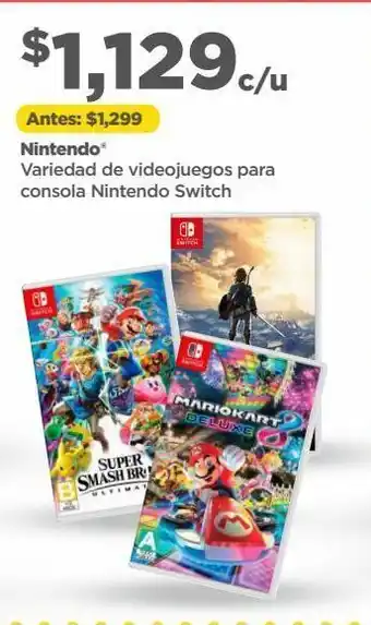 Nintendo variedad de videojuegos para consola nintendo switch