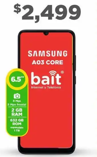 Bodega Aurrerá Smartphone samsung a03 core 2gb ram 32gb rom oferta