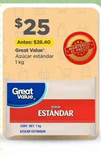 Bodega Aurrerá Great value azúcar estándar 1 kg oferta