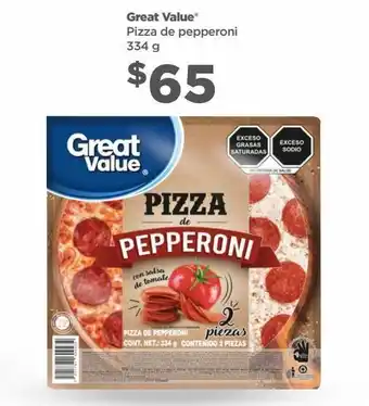 Bodega Aurrerá Great value pizza de pepperoni 334 g oferta