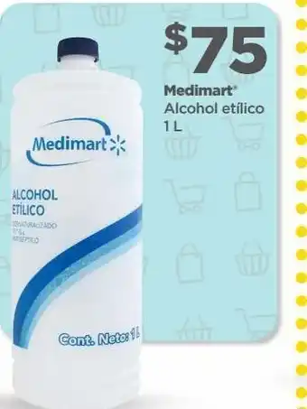 Bodega Aurrerá Alcohol etilico medimart 1l oferta