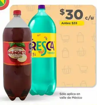 Sidral mundet y fresca toronja 3l