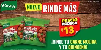 Bodega Aurrerá Sazonador de carne molida knorr 70g oferta