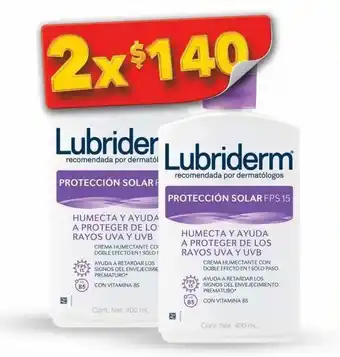 Crema corporal lubriderm fps15 400ml x 2 unidades