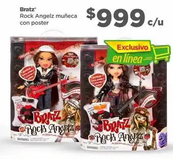 Bodega Aurrerá Bratz rock angelz muñeca con poster oferta