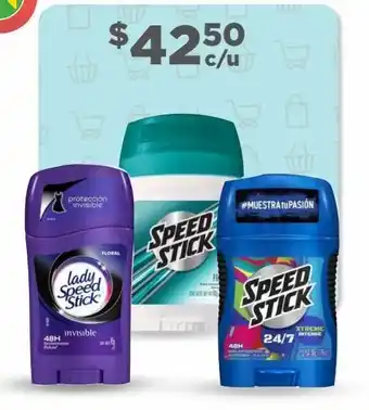 Bodega Aurrerá Desodorante speed stick y lady speed stick oferta