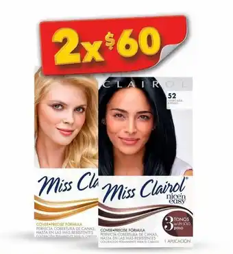 Tintes para cabello miss clairol x 2 unidades