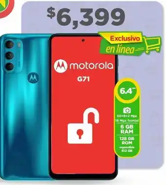 Bodega Aurrerá Smartphone motorola g71 6gb ram 128gb rom oferta
