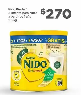 Bodega Aurrerá Nido kinder® alimento para niños a partir de 1 año 2.3 kg oferta