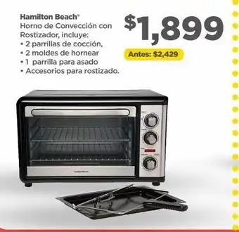 Bodega Aurrerá Hamilton beach horno de convección con rostizador oferta