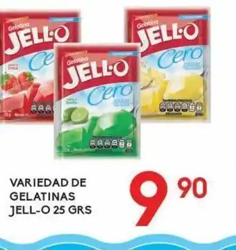 Variedad de gelatina jell-o