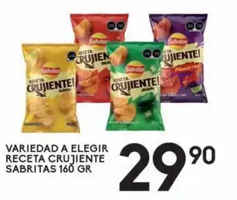 Alsuper Variedad a elegir receta crujiente sabritas oferta