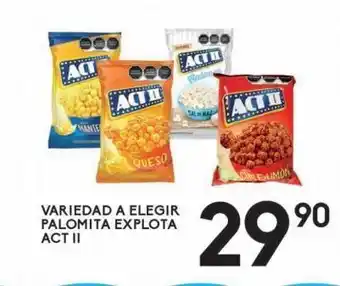 Alsuper Variedad a elegir palomitas act ii oferta